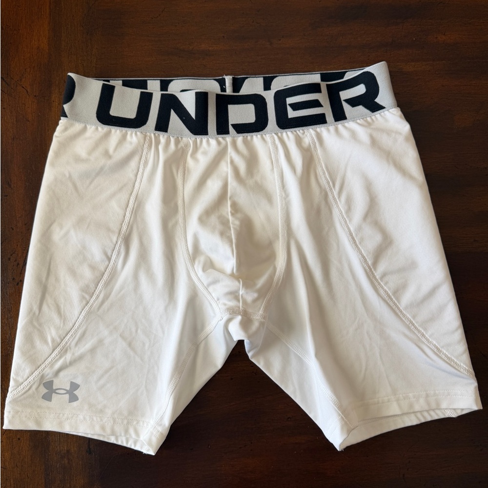Under Armour Youth XL sliding shorts.